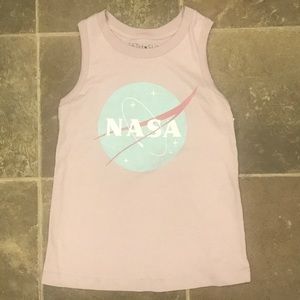 Light pink NASA wide tank top